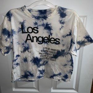 Cropped tie-dye T-shirt🦋
